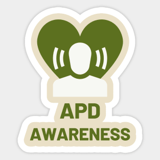 APD Awareness - Auditory Processing Disorder Sticker